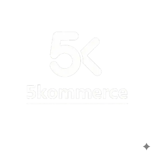 5kommerce logo branco sem fundo